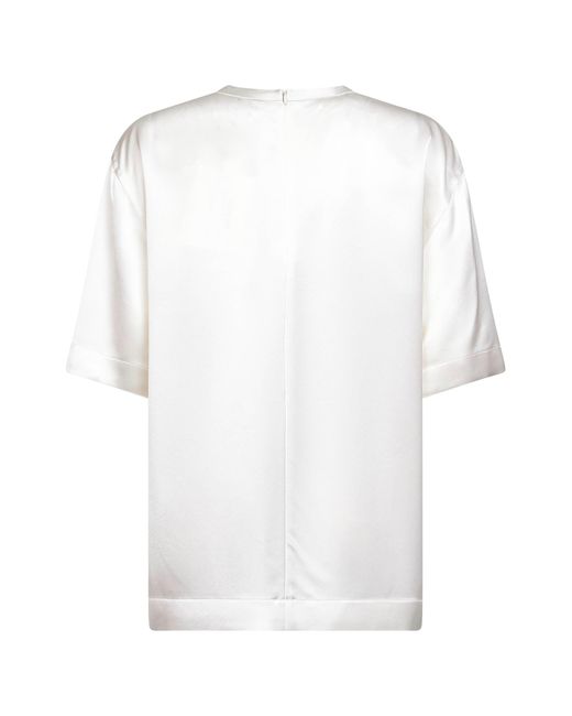 T-Shirt Girocollo di Totême  in White