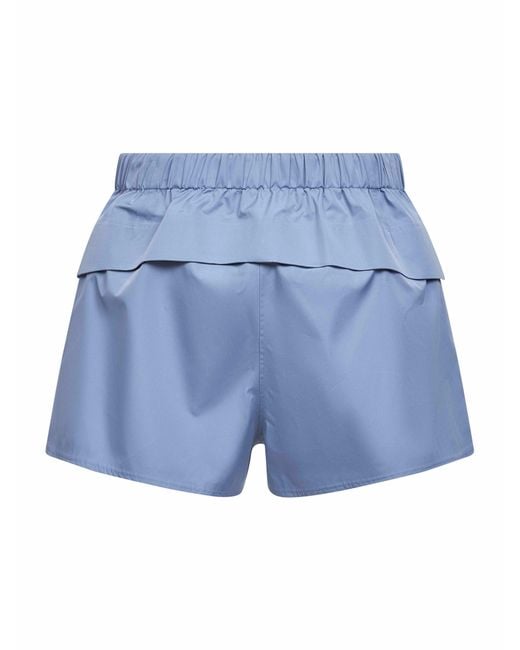 Prada Abbigliamento Blue Light Technical Canvas Shorts