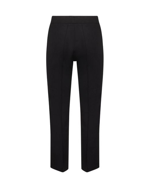 Blanca Vita Black Onyx Stretch Jersey Pioppo Trumpet Trousers