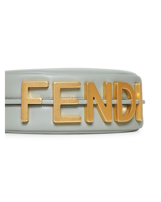 Minibag Graphy Mini Verde Matcha di Fendi in Gray