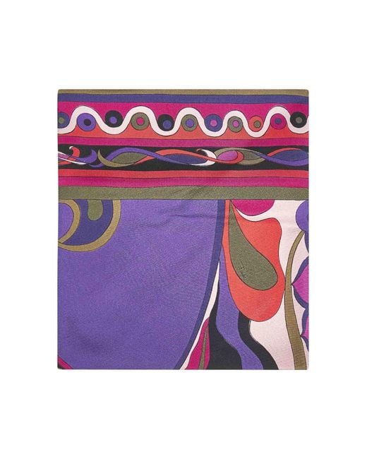 Foulard A Triangolo di Emilio Pucci in Purple