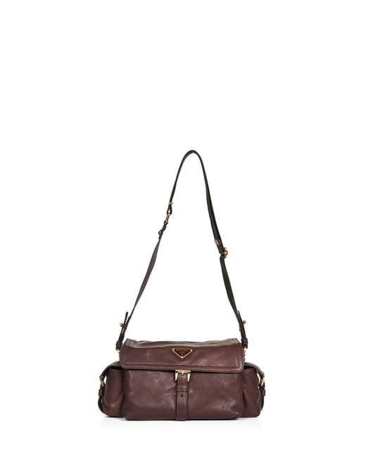 Prada Brown Sienna Prada Explore Medium Shoulder Bag