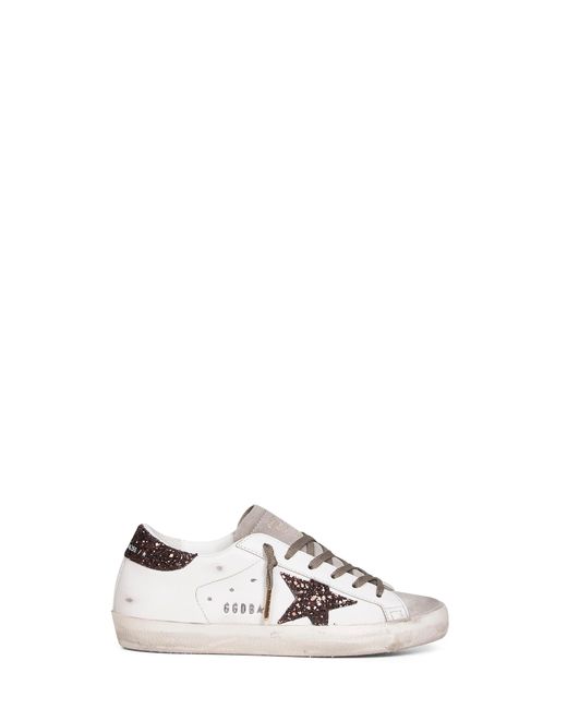 Golden Goose Deluxe Brand White Milk Leather Super-Star Sneakers