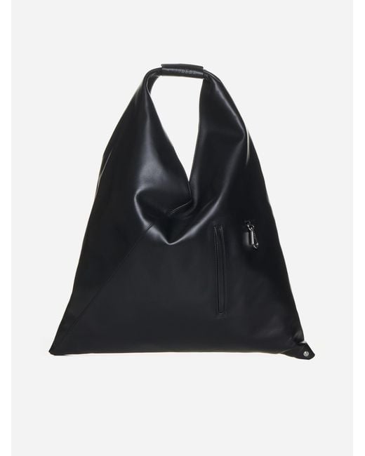 MM6 by Maison Martin Margiela Black Japanese Leather Handbag