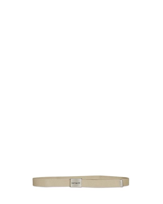 Carhartt White Wall Clip Belt Chrome Belt for men