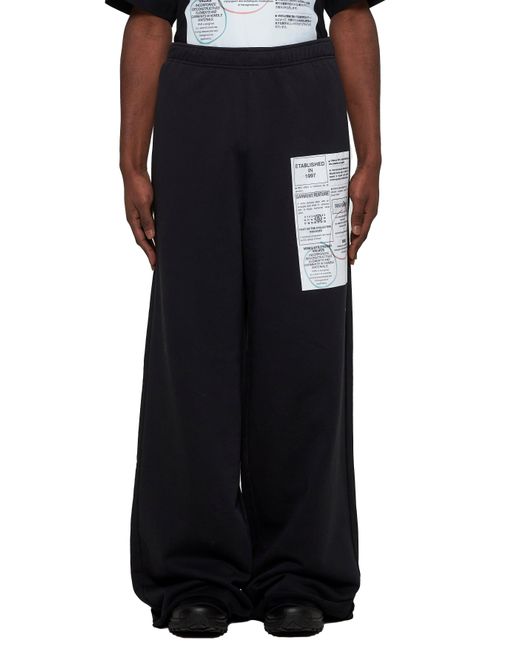 MM6 by Maison Martin Margiela Blue Jersey Sweatpants for men