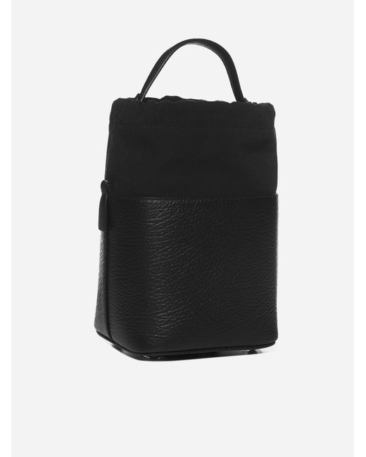 Maison Margiela Black 5ac Leather Mini Bucket Bag