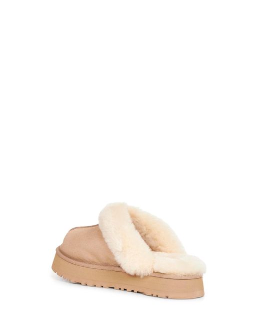 Ugg Natural Disquette Suede Slippers