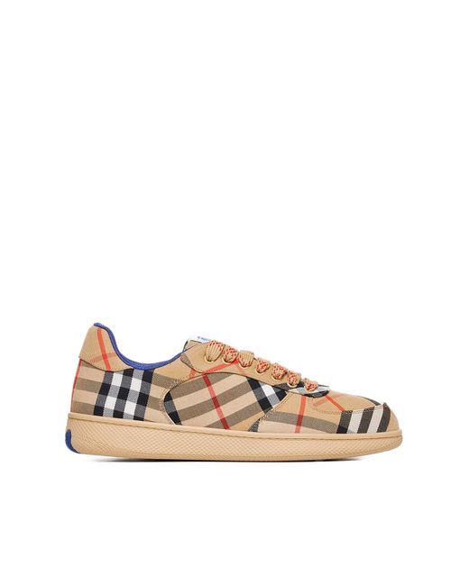 Burberry Multicolor Terrace Check Sneakers for men