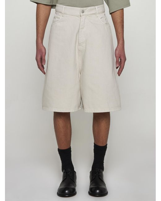 Studio Nicholson Gray Reverse Cotton Shorts for men