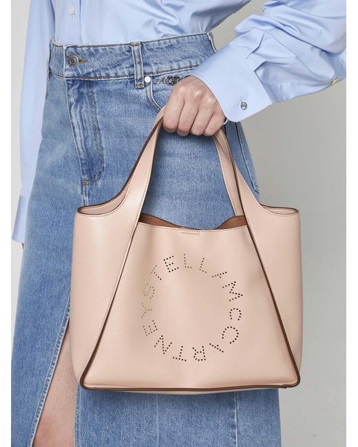 Stella McCartney Natural Logo Vegan Leather Bag