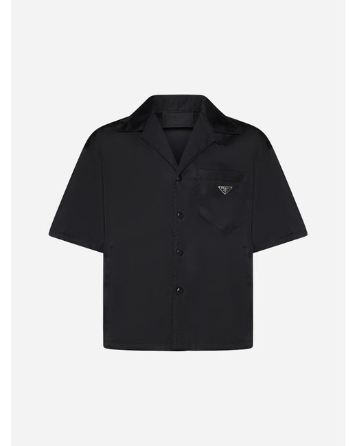 Prada Black Re-nylon Shirt for men