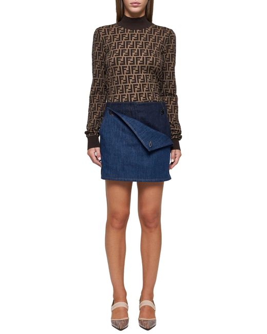 Pull di Fendi in Brown