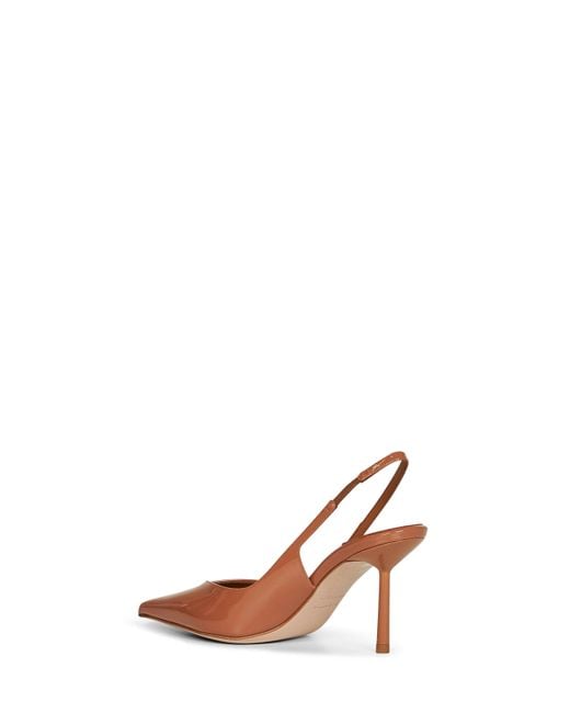 Le Silla Pink Cuba Vinyl Vivienne 80 Mm Slingback Pumps