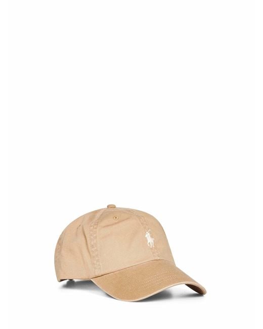 Polo Ralph Lauren Natural Cafe Tan The Iconic Cotton Chino Ball Cap for men
