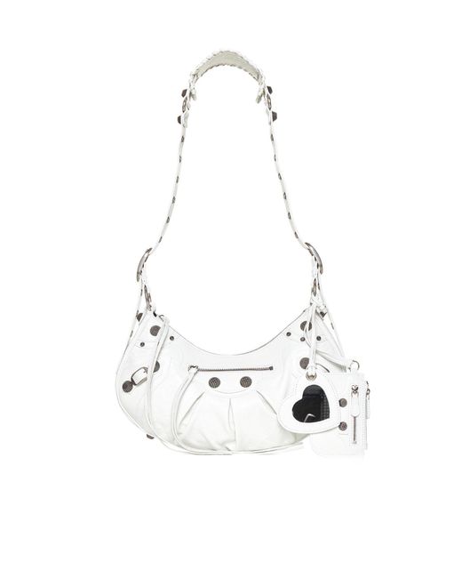 Balenciaga White Le Cagole Xs Shoulder Bag