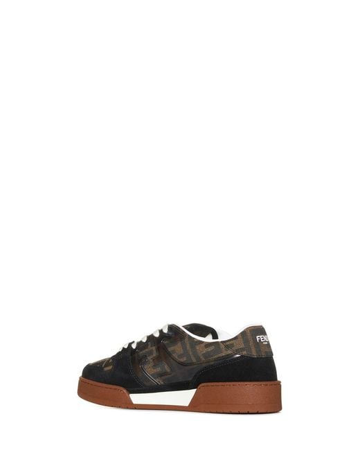Fendi Black “Match Low-Top” Sneakers