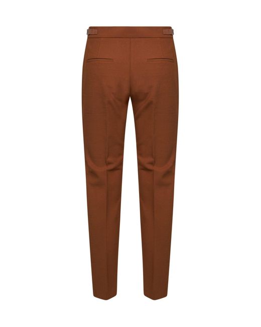 Max Mara Brown Mxmacino Slim-Fit Trousers