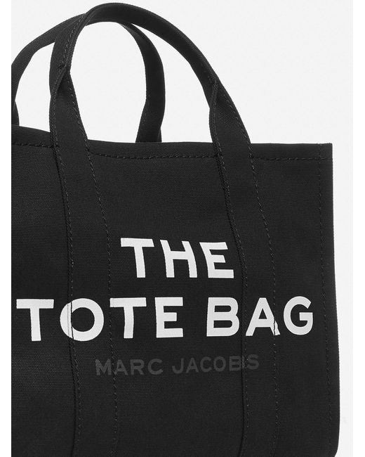 Marc Jacobs Black Medium Small Canvas Tote Bag