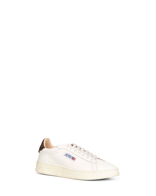 Autry White Leather Dallas Low Sneakers for men
