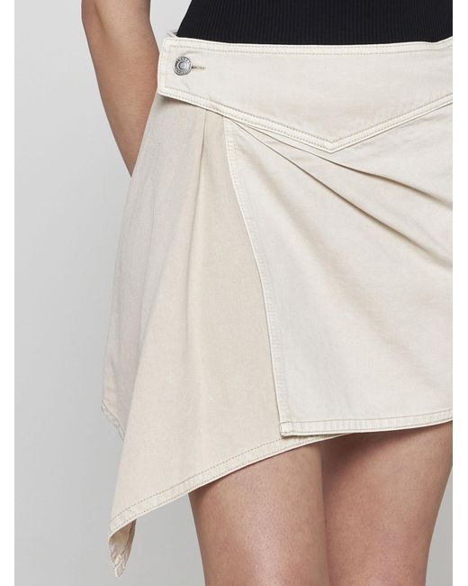 Isabel Marant White Junie Denim Miniskirt