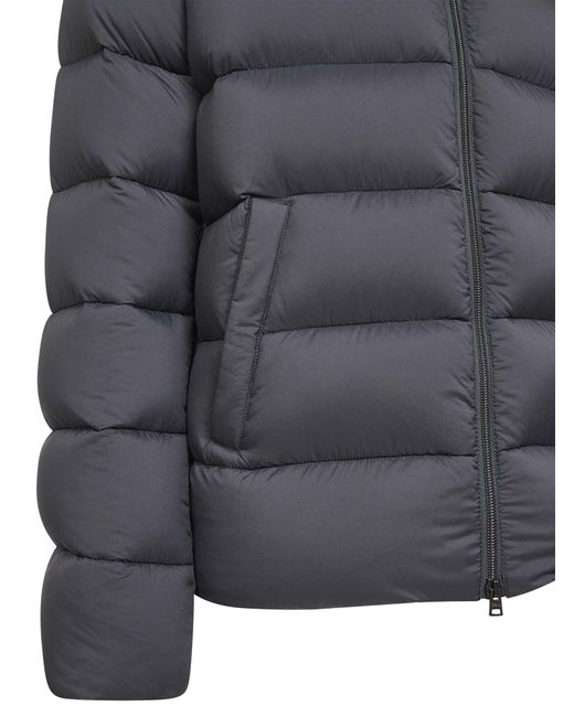 Herno Gray Ecoage Hooded Down Jacket for men
