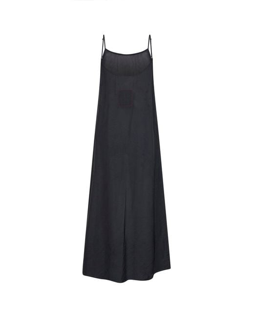 Uma Wang Black Viscose Anaya Midi Dress