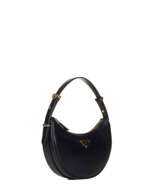 Prada Metallic Arque' Leather Bag By Prada