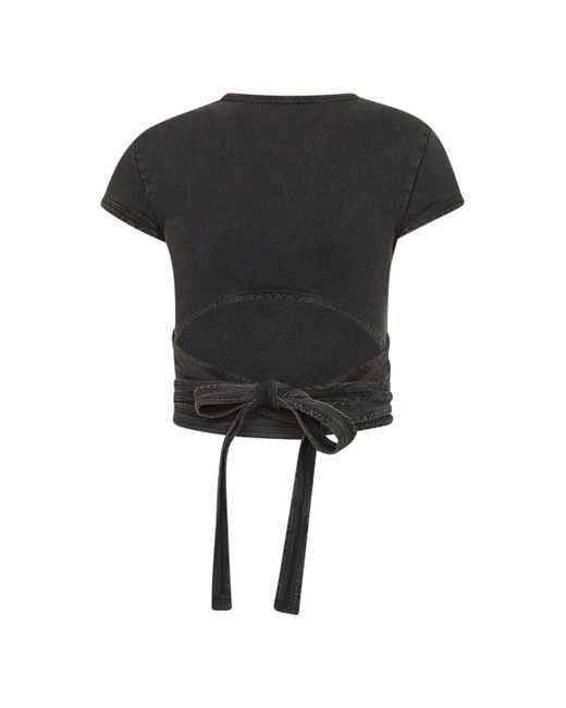 DIESEL Black Denim Effect T-Bunny-Tail-R1 T-Shirt