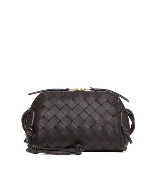 Bottega Veneta Gray Intrecciato Leather Concert Pouch