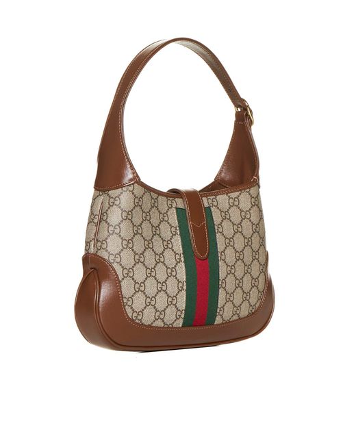 Gucci Brown Jackie 1961 Fabric Small Bag