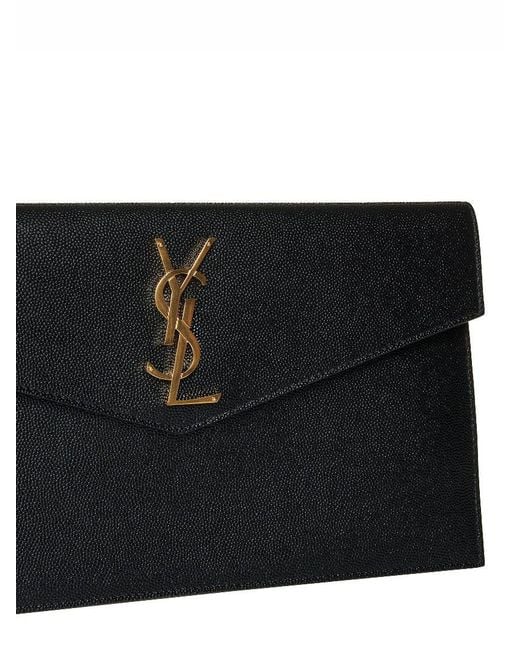 Saint Laurent White Uptown Pouch