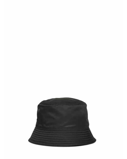 Prada Black Prada Speedrock Bucket Hat for men