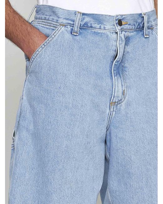 Carhartt Blue Smith Denim Shorts for men