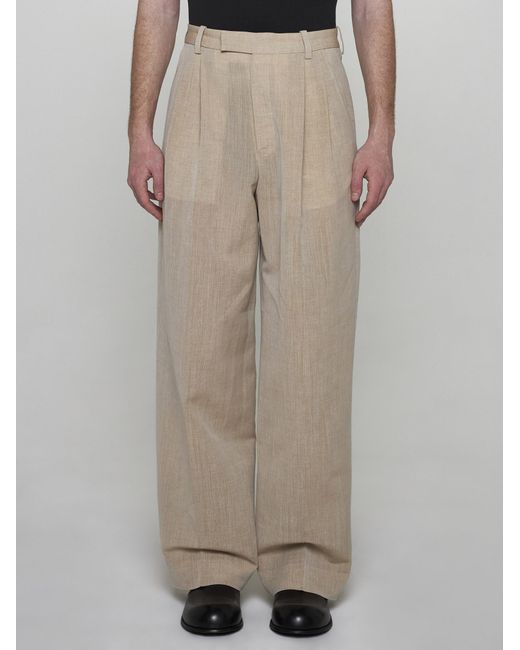 Jacquemus Natural Trousers for men