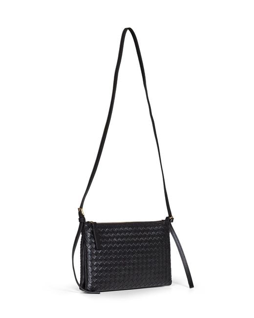Bottega Veneta Black Intrecciato Piccolo Medium Pouch<Br