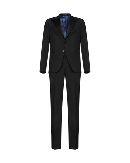 D 40 Black Single-Breasted Two-Piece Suit From D4.0 for men