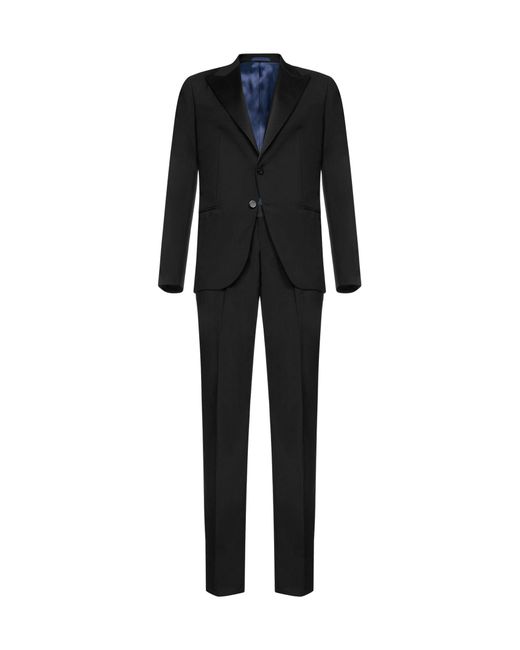 D 40 Black Single-Breasted Two-Piece Suit From D4.0 for men