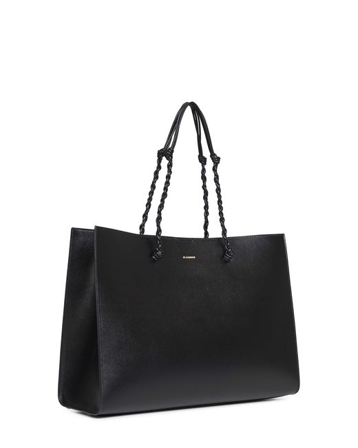 Jil Sander Black Tangle Tote Bag