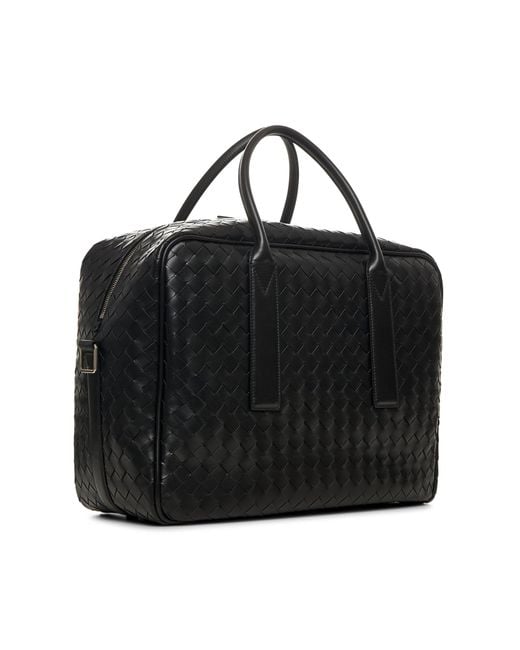 Bottega Veneta Black Getaway Weekender for men