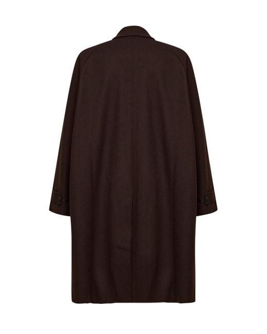Studio Nicholson Brown Espresso Wool Blend Cabo Coat for men