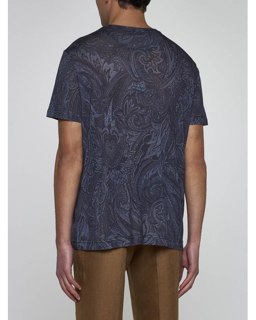Etro Blue T-shirts And Polos for men