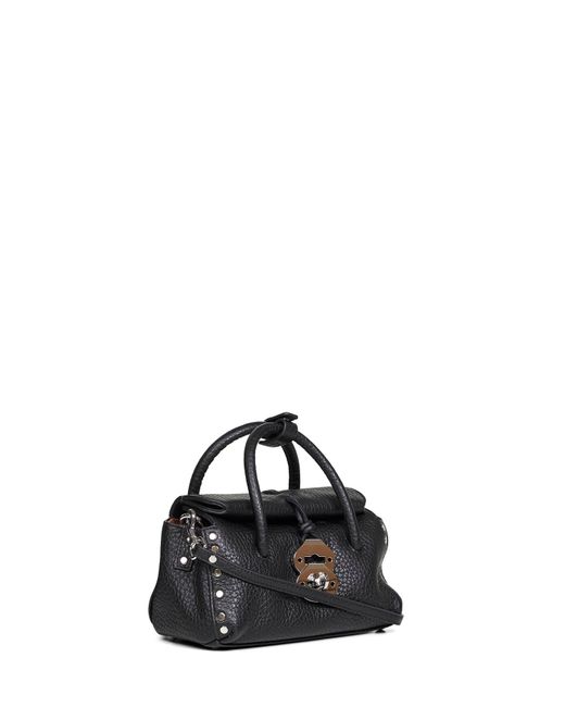 Zanellato Black Dotta Baby Handbag