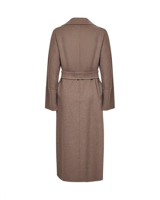 Max Mara Brown Long Wrap Coat
