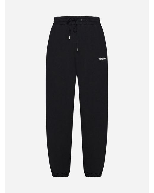 we11done Black Cotton jogger Pants for men