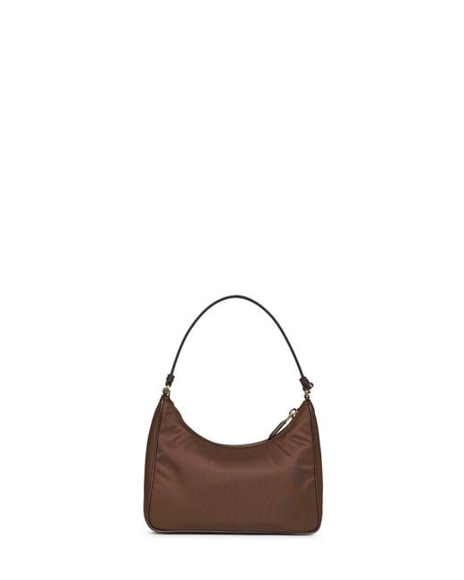Prada Brown Mini Shoulder Bag Burnt Recycled Polyamide