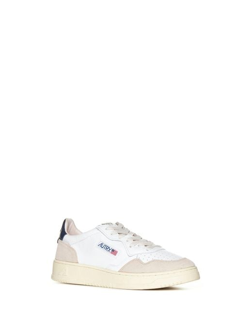 Autry White Medalist Sneakers for men