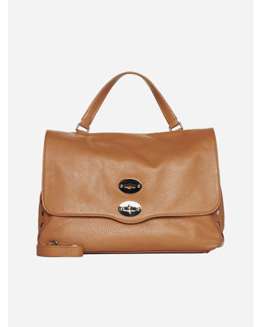 Zanellato Brown Postina M Daily Leather Bag