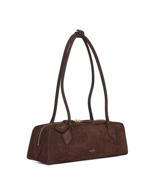 Borsa A Spalla Le Teckel Media di Alaïa in Brown