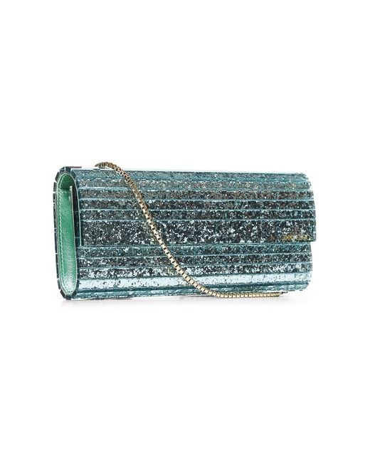 Jimmy Choo Blue Aqua Sweetie Clutch